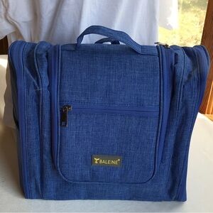 Roomy Blue Toiletries Bag